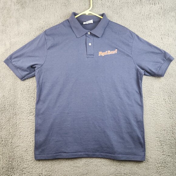 Hanes Other - Vintage 90's Pepsi Promo Polo Shirt Mens Extra Large Navy Blue USA Made Beverage